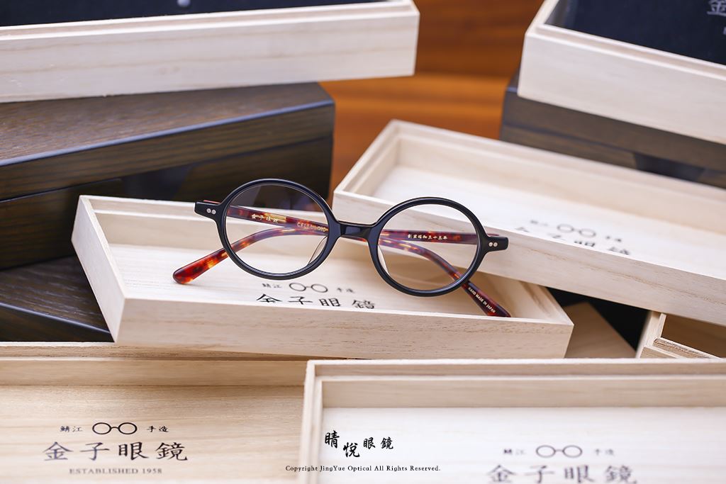 睛悦眼鏡,金子眼鏡,kaneko,KC13,BK,手工眼鏡,日本手工眼鏡,賽璐珞,Celluloid