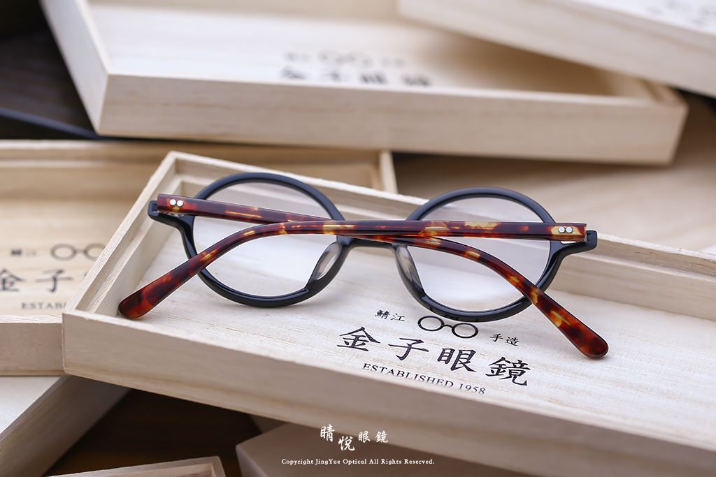睛悦眼鏡,金子眼鏡,kaneko,KC13,BK,手工眼鏡,日本手工眼鏡,賽璐珞,Celluloid
