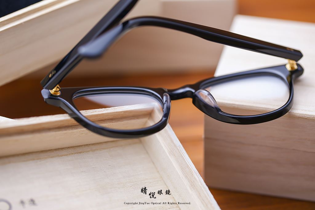 睛悦眼鏡,金子眼鏡,kaneko,KC18,BK,手工眼鏡,日本手工眼鏡,賽璐珞,Celluloid