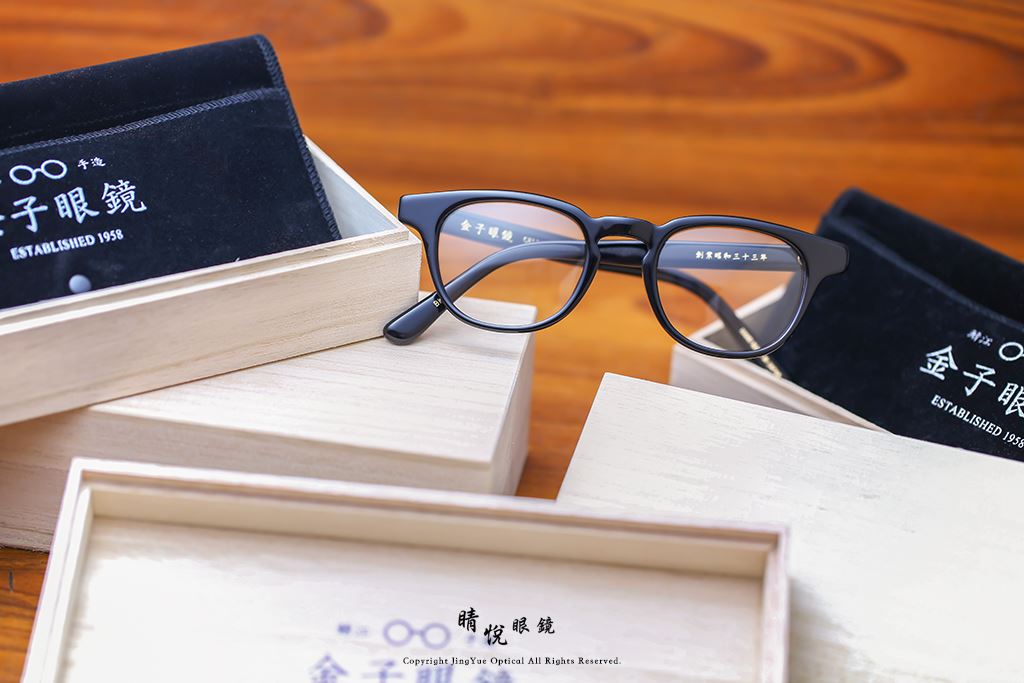 睛悦眼鏡,金子眼鏡,kaneko,KC18,BK,手工眼鏡,日本手工眼鏡,賽璐珞,Celluloid