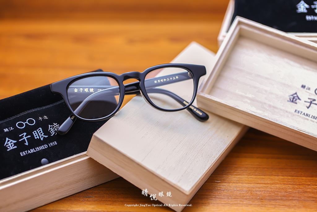 睛悦眼鏡,金子眼鏡,kaneko,KC18,BK,手工眼鏡,日本手工眼鏡,賽璐珞,Celluloid