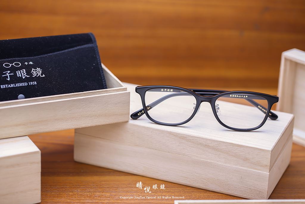 睛悦眼鏡,金子眼鏡,kaneko,KC22R,BK,手工眼鏡,日本手工眼鏡,賽璐珞,Celluloid