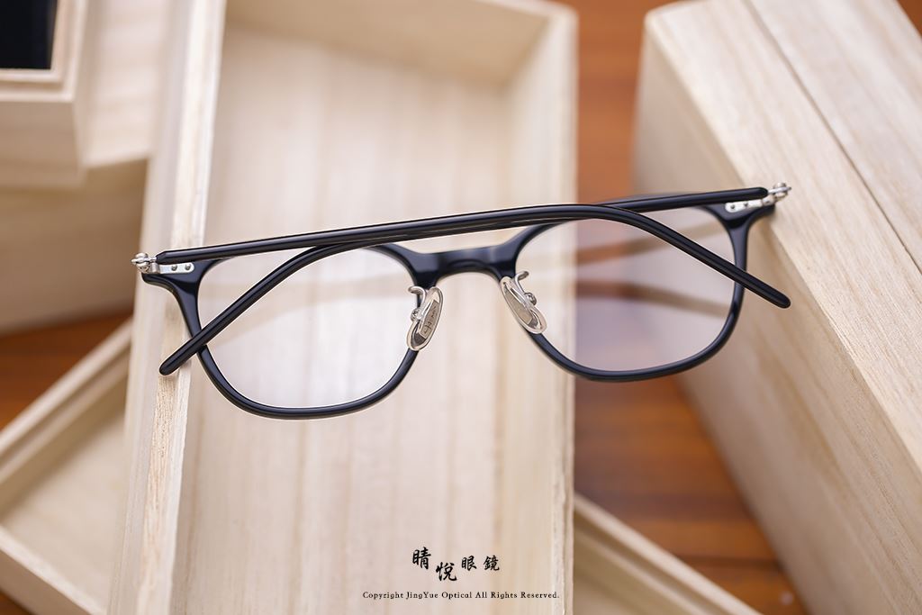 睛悦眼鏡,金子眼鏡,kaneko,手工眼鏡,日本手工眼鏡,賽璐珞,Celluloid,KC38,BK