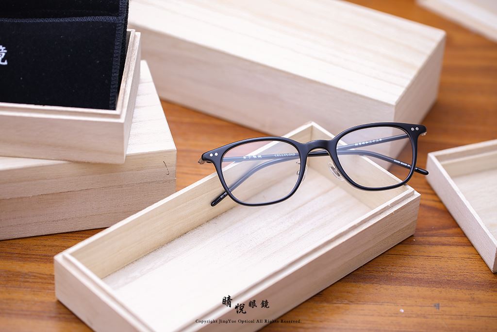 睛悦眼鏡,金子眼鏡,kaneko,手工眼鏡,日本手工眼鏡,賽璐珞,Celluloid,KC38,BK