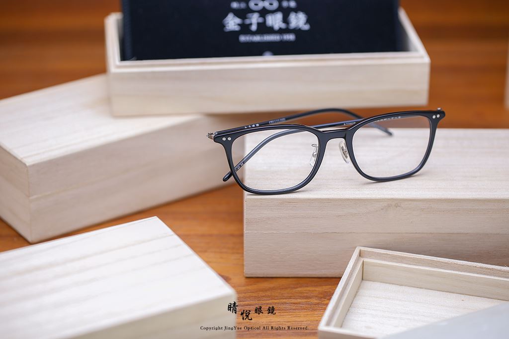 睛悦眼鏡,金子眼鏡,kaneko,手工眼鏡,日本手工眼鏡,賽璐珞,Celluloid,KC49,BK