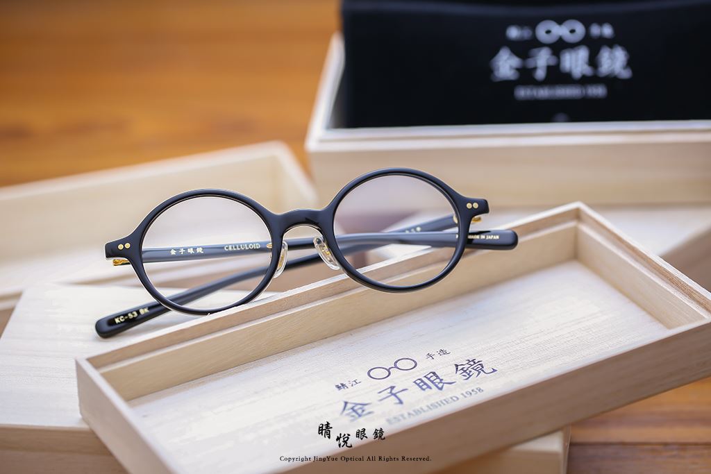 睛悦眼鏡,金子眼鏡,kaneko,手工眼鏡,日本手工眼鏡,賽璐珞,Celluloid,KC53,BK