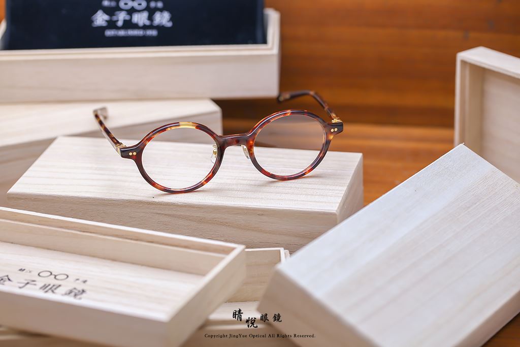 睛悦眼鏡,金子眼鏡,kaneko,手工眼鏡,日本手工眼鏡,賽璐珞,Celluloid,KC53,DEMI