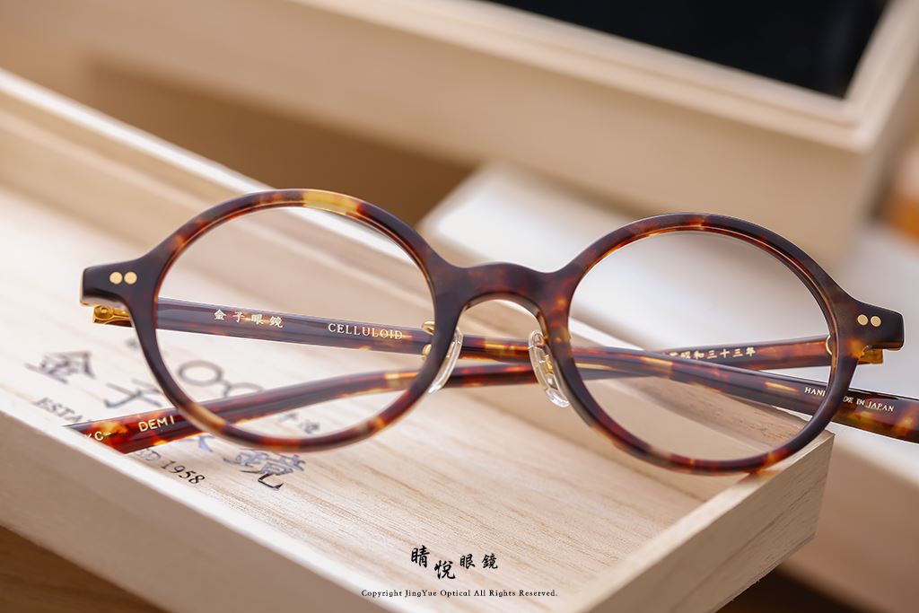 睛悦眼鏡,金子眼鏡,kaneko,手工眼鏡,日本手工眼鏡,賽璐珞,Celluloid,KC53,DEMI