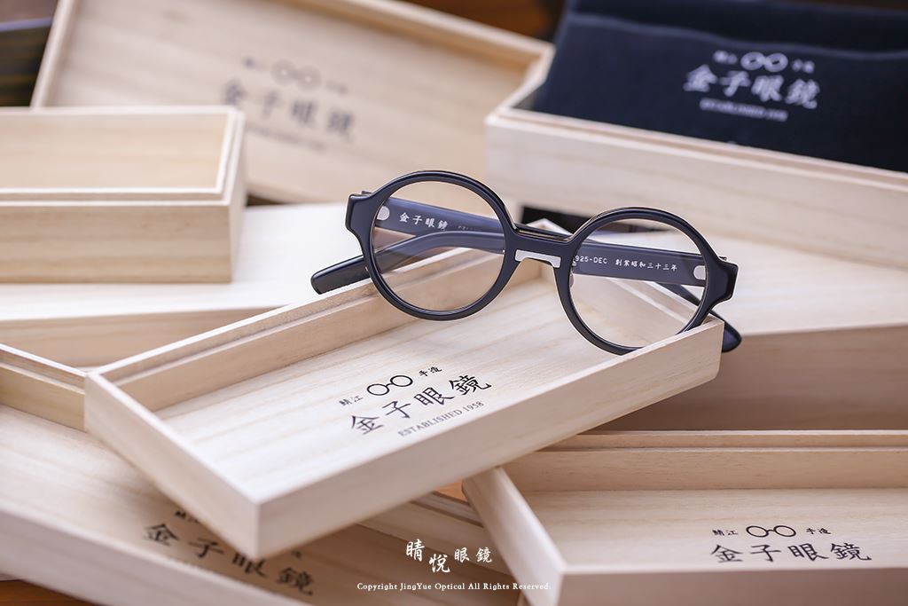 睛悦眼鏡,金子眼鏡,kaneko,手工眼鏡,日本手工眼鏡,925銀飾,賽璐珞,Celluloid,KCP12,BK