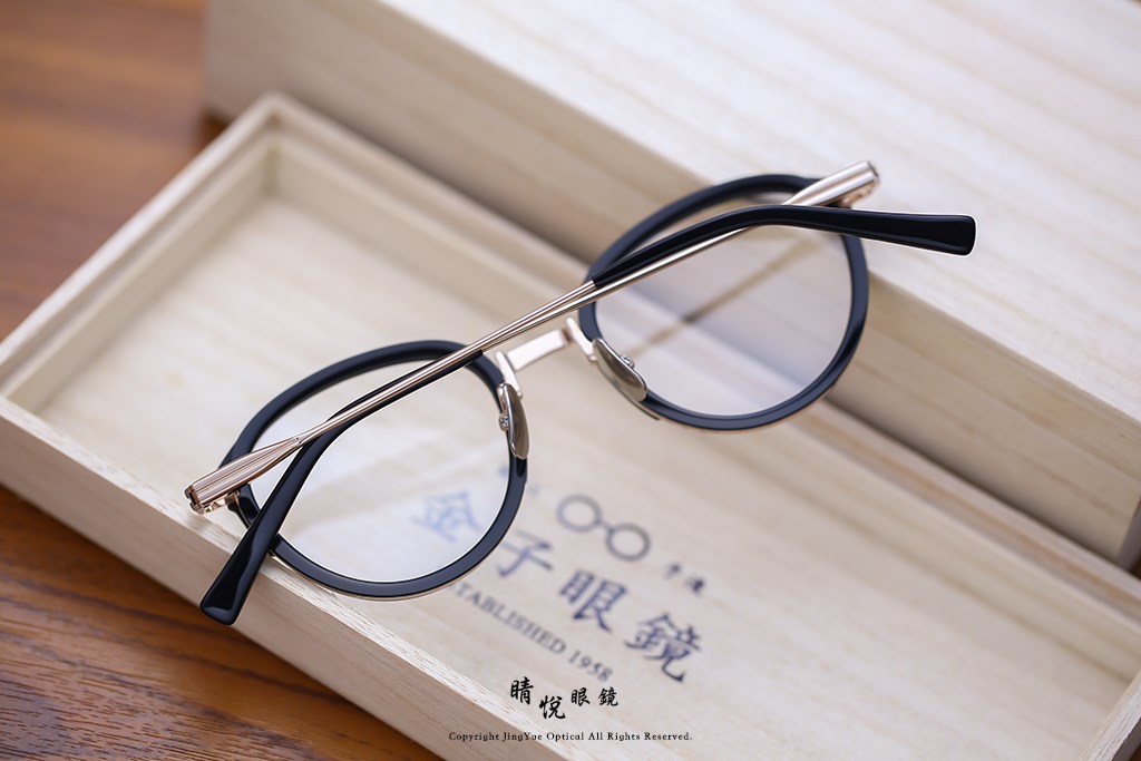 睛悦眼鏡,金子眼鏡,kaneko,手工眼鏡,日本手工眼鏡,KJ16,BKGP