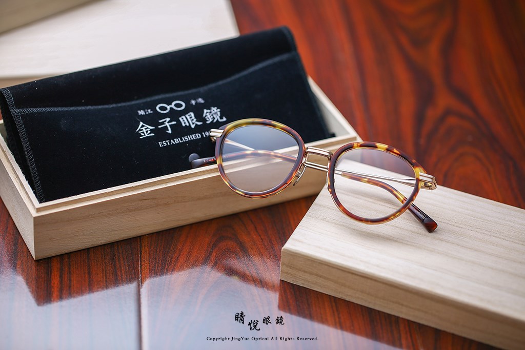 睛悦眼鏡,金子眼鏡,kaneko,手工眼鏡,日本手工眼鏡,KJ16,DEMI