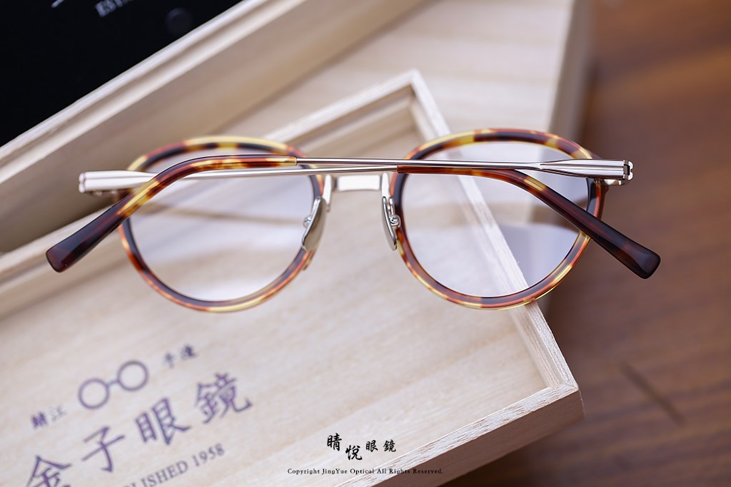 睛悦眼鏡,金子眼鏡,kaneko,手工眼鏡,日本手工眼鏡,KJ16,DEMI