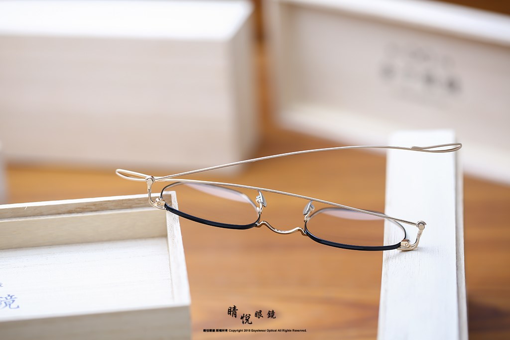 睛悦眼鏡,金子眼鏡,kaneko,手工眼鏡,日本手工眼鏡,KM16,BKBG