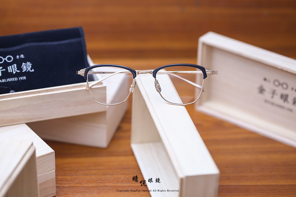 睛悦眼鏡,金子眼鏡,kaneko,手工眼鏡,日本手工眼鏡,KJ26,BKGP