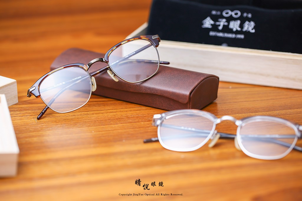 睛悦眼鏡,金子眼鏡,kaneko,手工眼鏡,日本手工眼鏡,KV34,DEMI