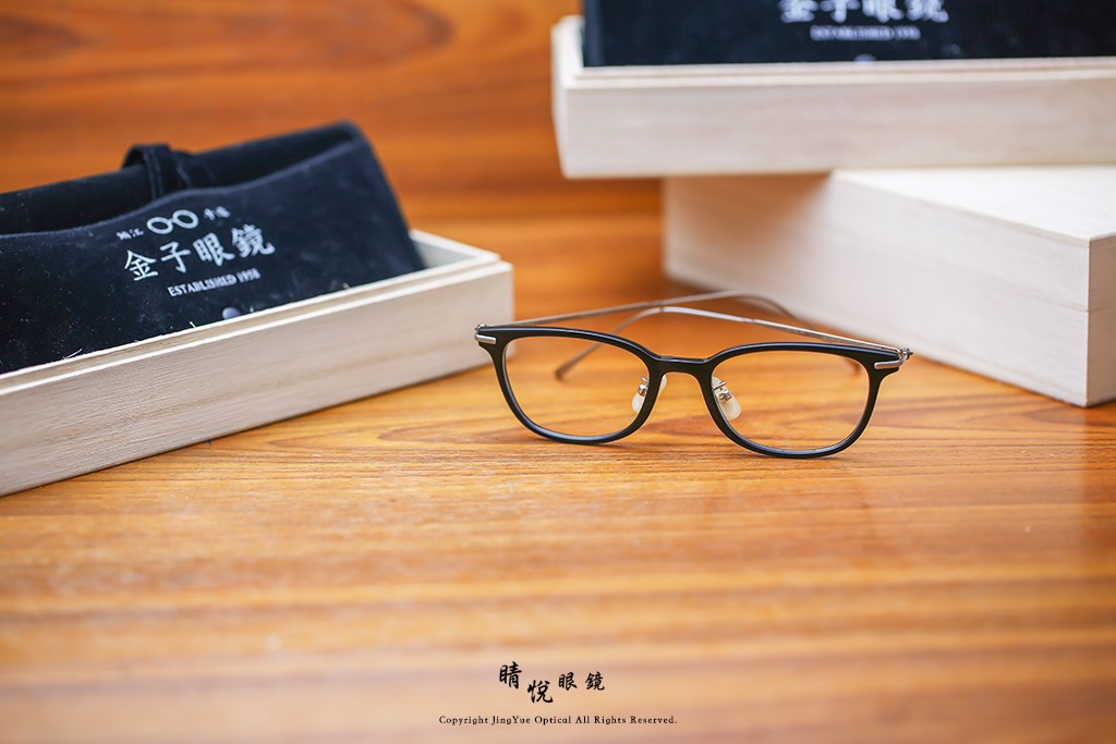 睛悦眼鏡,金子眼鏡,kaneko,手工眼鏡,日本手工眼鏡,KV39L,BK