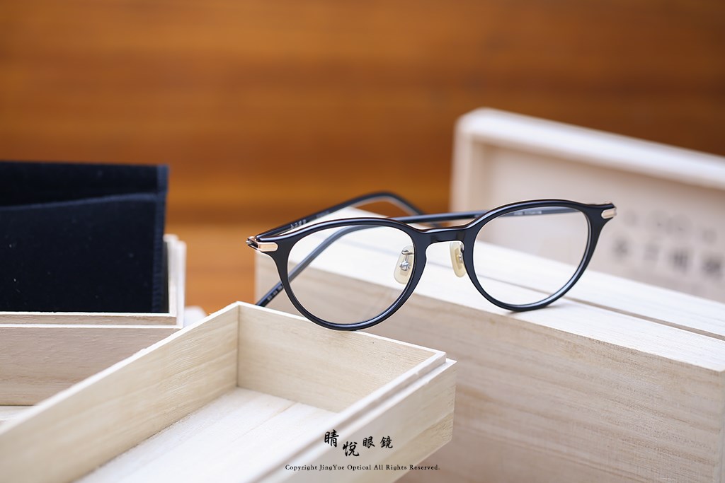 睛悦眼鏡,金子眼鏡,kaneko,手工眼鏡,日本手工眼鏡,KV44,BK