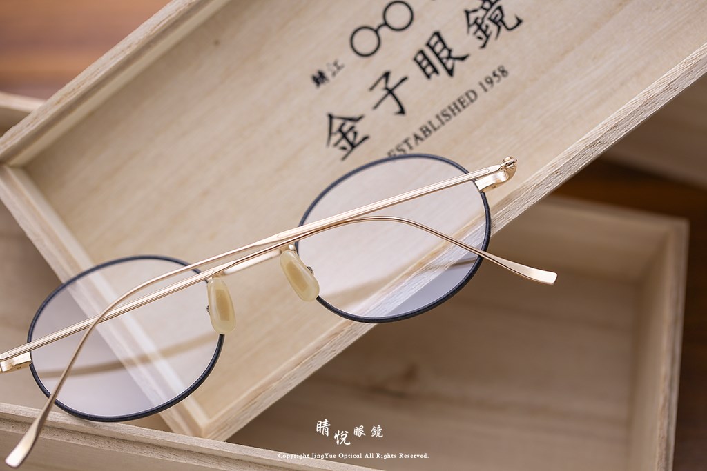 睛悦眼鏡,金子眼鏡,kaneko,手工眼鏡,日本手工眼鏡,KV54W,BLK