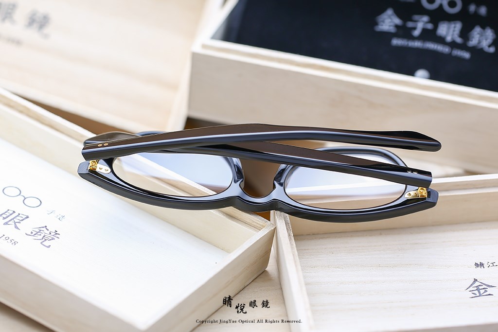 睛悦眼鏡,金子眼鏡,kaneko,手工眼鏡,日本手工眼鏡,賽璐珞,Celluloid,KC70,BK	