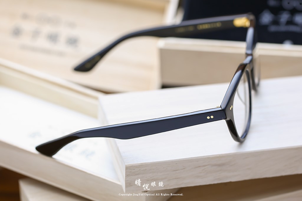 睛悦眼鏡,金子眼鏡,kaneko,手工眼鏡,日本手工眼鏡,賽璐珞,Celluloid,KC70,BK	