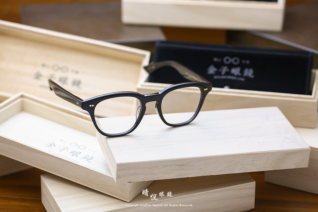 睛悦眼鏡,金子眼鏡,kaneko,手工眼鏡,日本手工眼鏡,賽璐珞,Celluloid,KC70,BK	