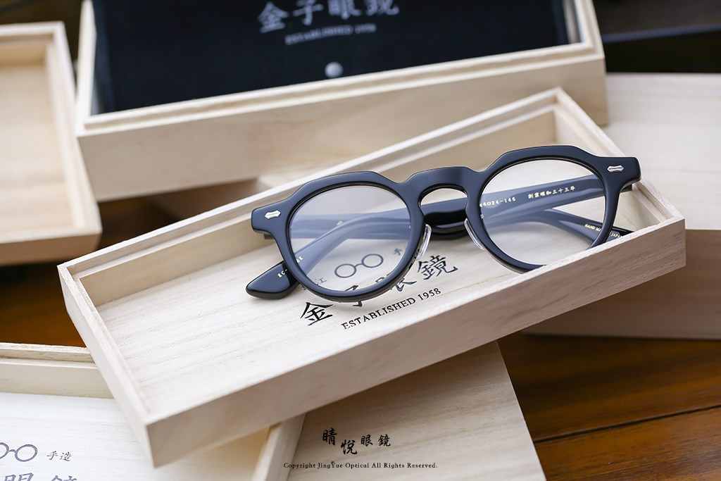 睛悦眼鏡,金子眼鏡,kaneko,手工眼鏡,日本手工眼鏡,賽璐珞,Celluloid,KC93,BK	