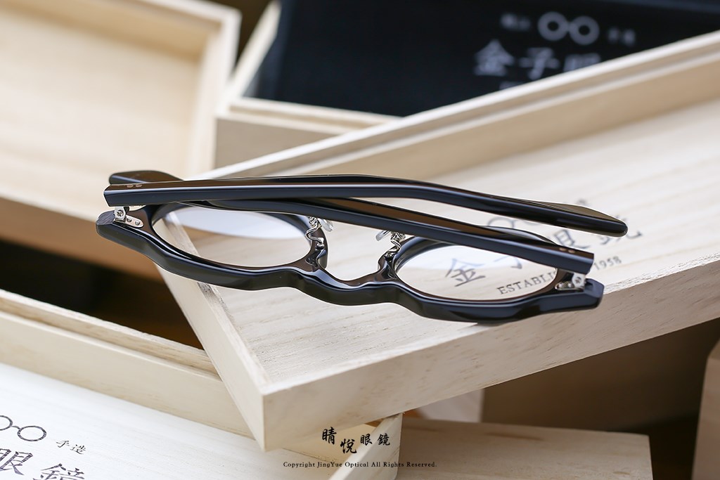 睛悦眼鏡,金子眼鏡,kaneko,手工眼鏡,日本手工眼鏡,賽璐珞,Celluloid,KC93,BK	