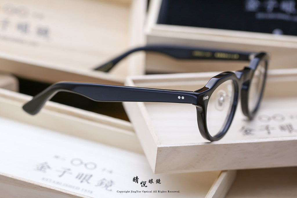 睛悦眼鏡,金子眼鏡,kaneko,手工眼鏡,日本手工眼鏡,賽璐珞,Celluloid,KC93,BK	