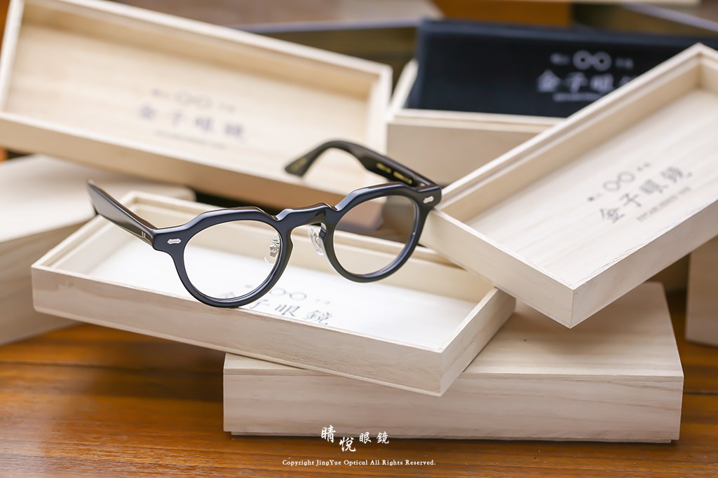 睛悦眼鏡,金子眼鏡,kaneko,手工眼鏡,日本手工眼鏡,賽璐珞,Celluloid,KC93,BK	