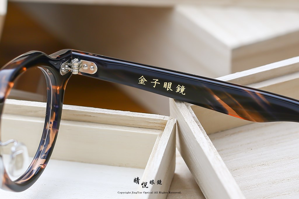 睛悦眼鏡,金子眼鏡,kaneko,手工眼鏡,日本手工眼鏡,賽璐珞,Celluloid,KC93,BK	