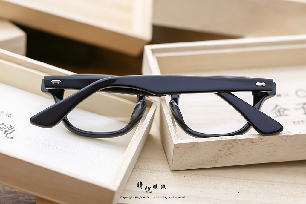 睛悦眼鏡,金子眼鏡,kaneko,手工眼鏡,日本手工眼鏡,賽璐珞,Celluloid,KC96,BK