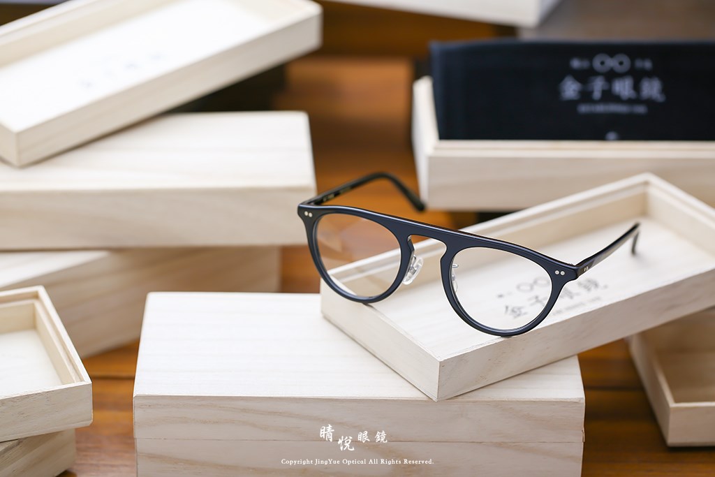 睛悦眼鏡,金子眼鏡,kaneko,手工眼鏡,日本手工眼鏡,賽璐珞,Celluloid,KC85,BK	