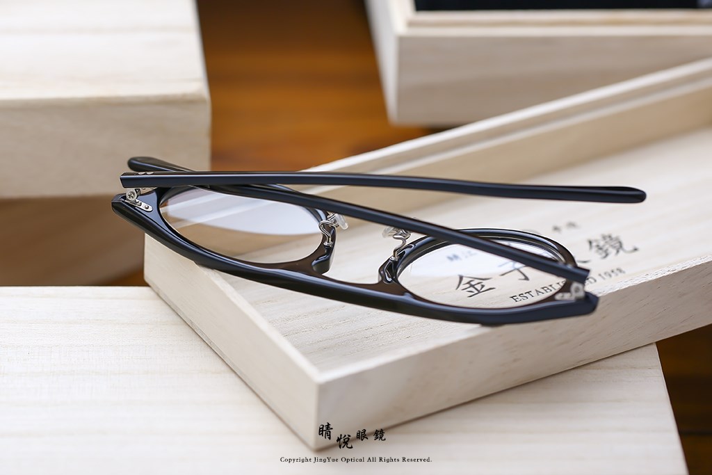 睛悦眼鏡,金子眼鏡,kaneko,手工眼鏡,日本手工眼鏡,賽璐珞,Celluloid,KC85,BK	