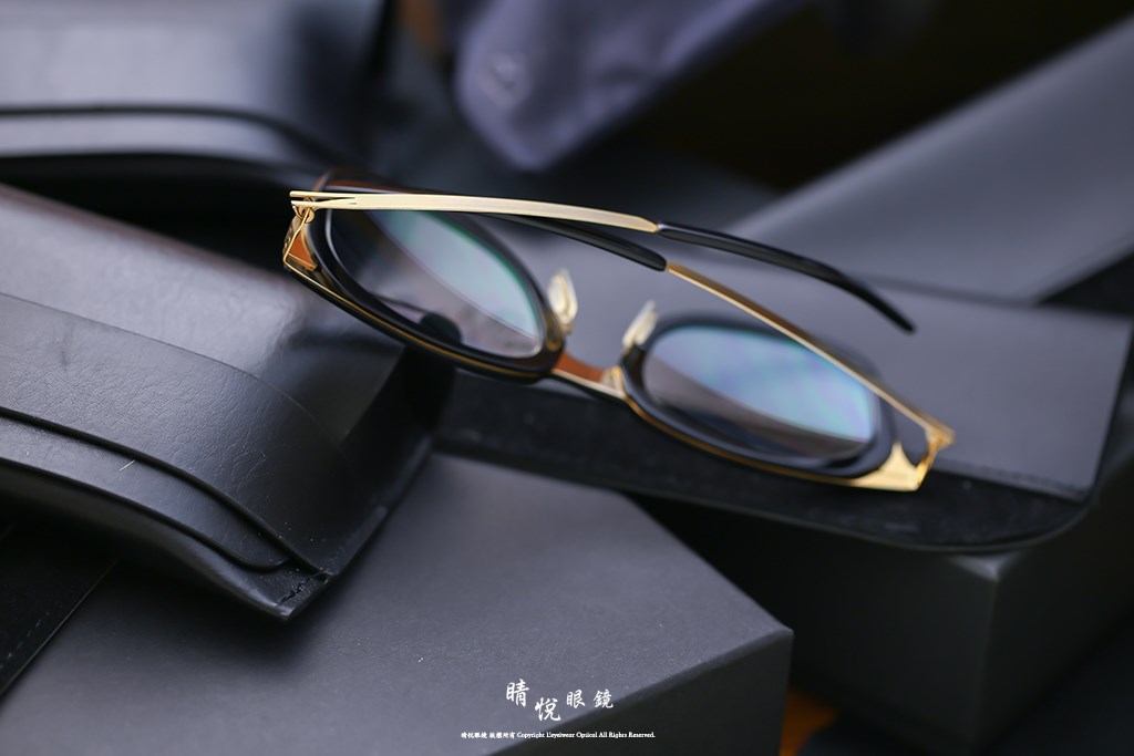 睛悦眼鏡,BYWP,手工眼鏡,德國薄鋼眼鏡,BY13044,BKG