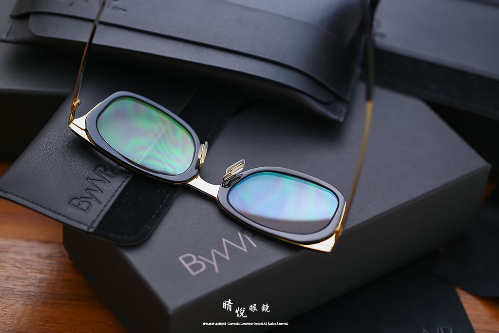 睛悦眼鏡,BYWP,手工眼鏡,德國薄鋼眼鏡,BY13044,BKG