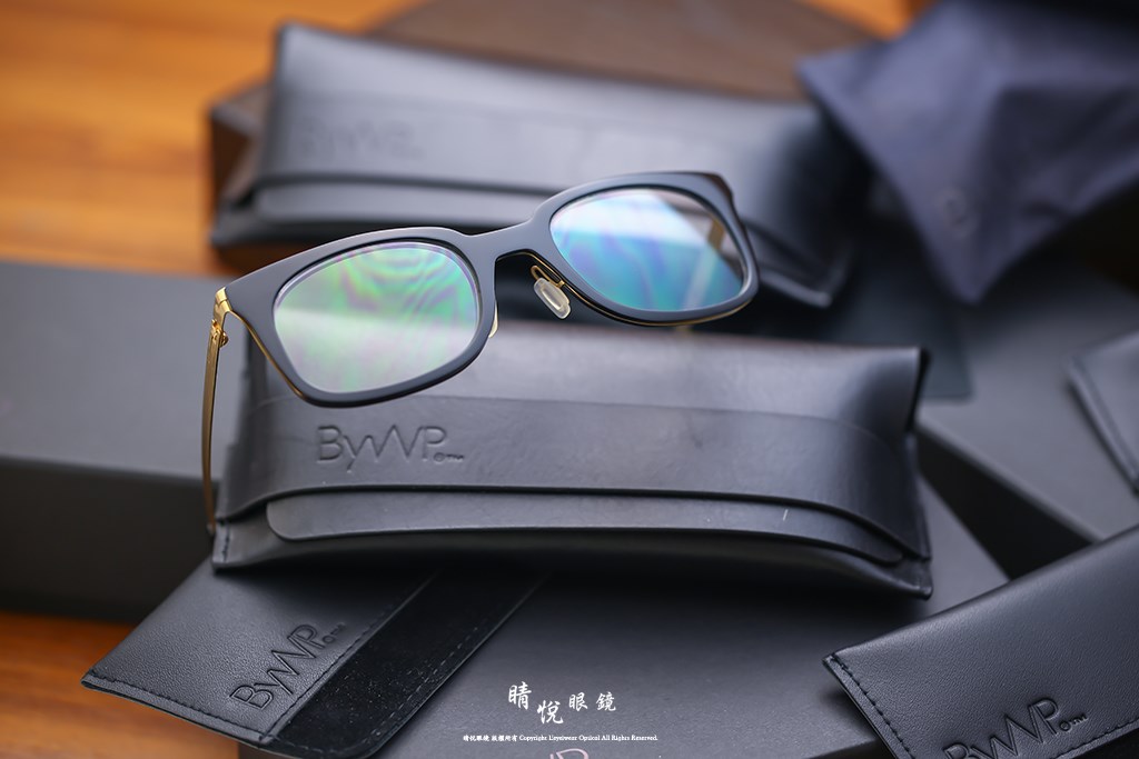 睛悦眼鏡,BYWP,手工眼鏡,德國薄鋼眼鏡,BY13044,BKG