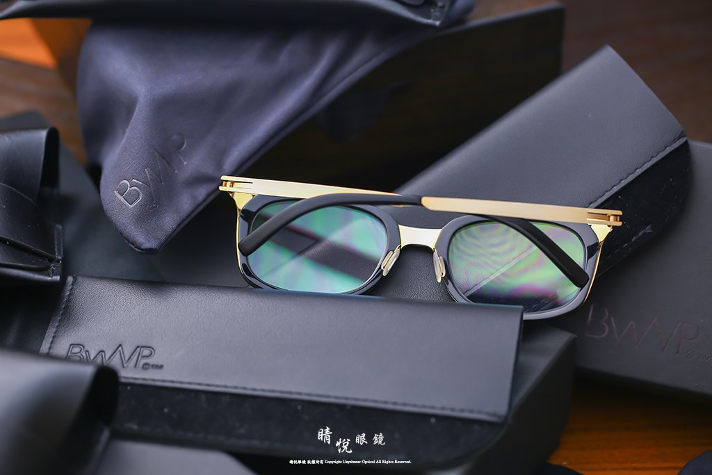 睛悦眼鏡,BYWP,手工眼鏡,德國薄鋼眼鏡,BY13044,BKG