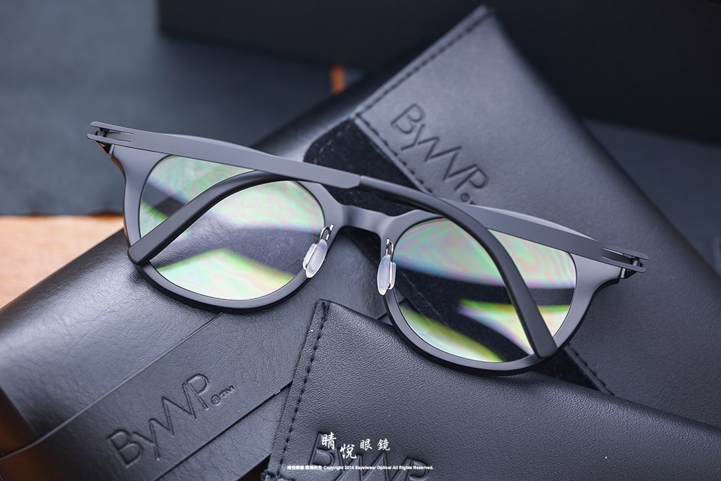 睛悦眼鏡,BYWP,手工眼鏡,德國薄鋼眼鏡,BY16010 MBK MB