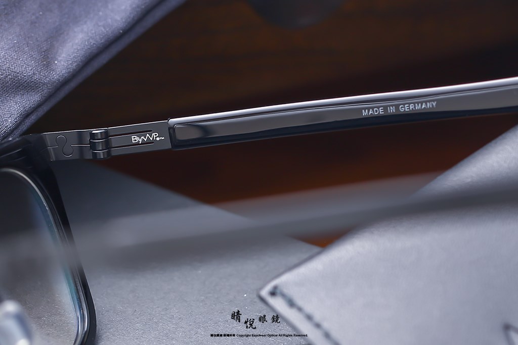 睛悦眼鏡,BYWP,手工眼鏡,德國薄鋼眼鏡,BY 14036 BLK MB