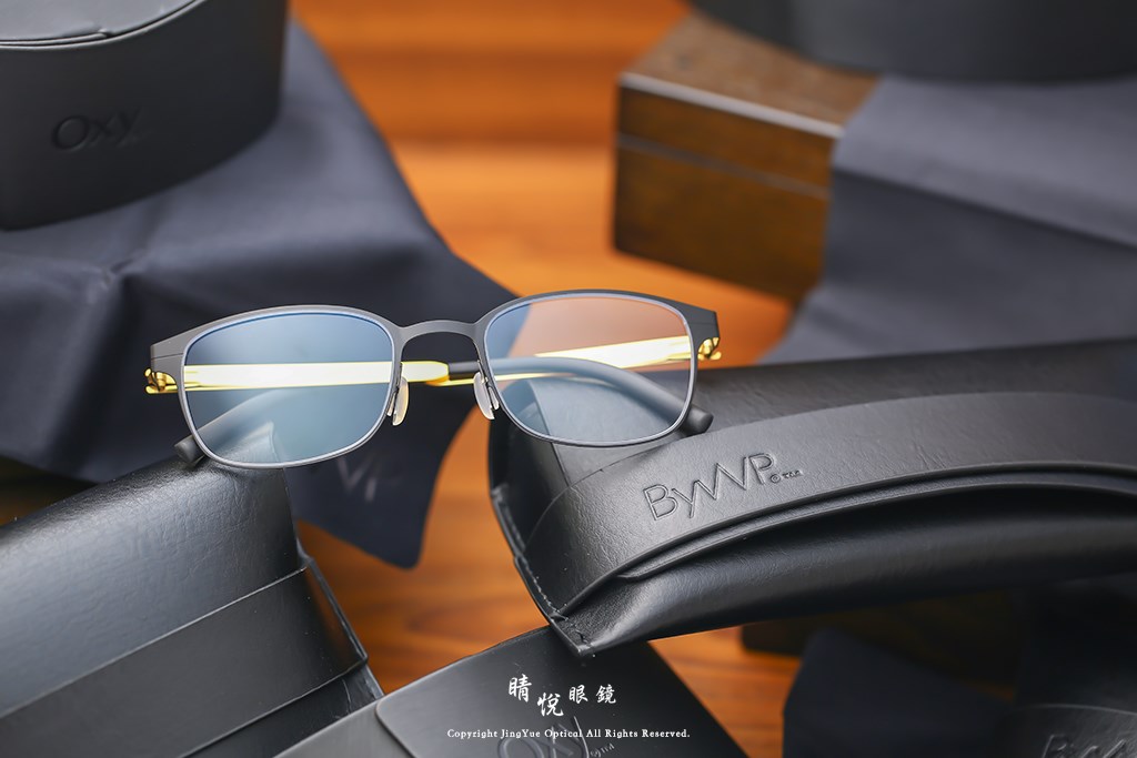 睛悦眼鏡,BYWP,德國薄鋼眼鏡,眼鏡,手工眼鏡,手工框,BYA 14711 MB BG	