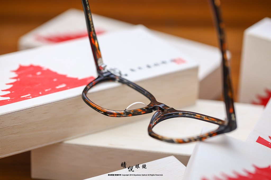 睛悦眼鏡,角矢甚治郎,手工眼鏡,日本手工眼鏡,賽璐珞,Celluloid,城之章 伏見桃山 C6