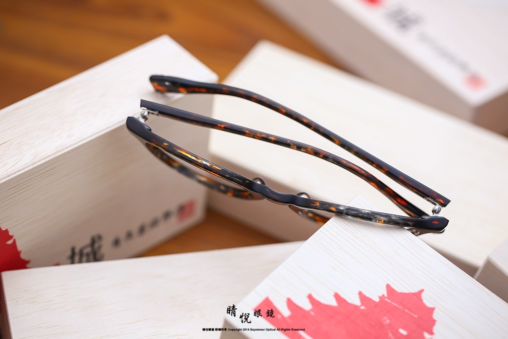 睛悦眼鏡,角矢甚治郎,手工眼鏡,日本手工眼鏡,賽璐珞,Celluloid,城之章 伏見桃山 C6
