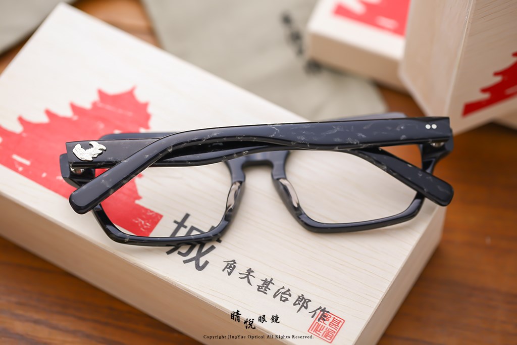 睛悦眼鏡,角矢甚治郎,手工眼鏡,日本手工眼鏡,賽璐珞,Celluloid,城之章 大坂 C11