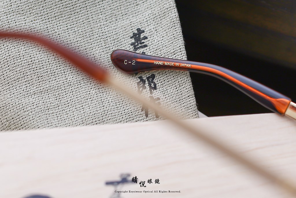 睛悦眼鏡,角矢甚治郎,手工眼鏡,日本手工眼鏡,賽璐珞,Celluloid,城之章 南蠻傳來 Xavier C2
