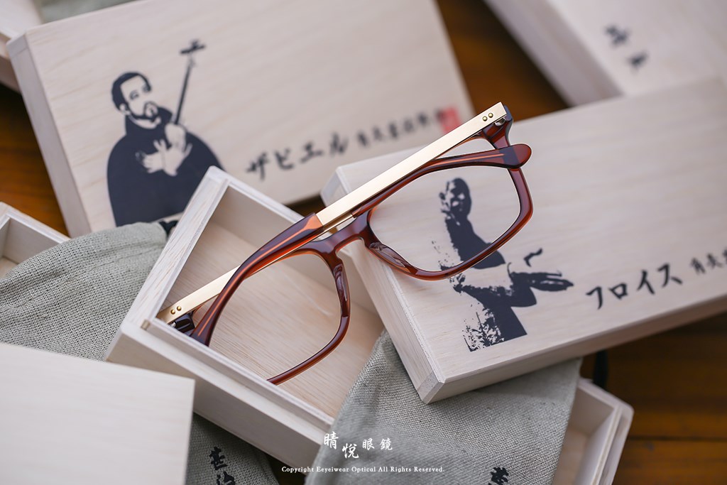 睛悦眼鏡,角矢甚治郎,手工眼鏡,日本手工眼鏡,賽璐珞,Celluloid,城之章 南蠻傳來 Xavier C2