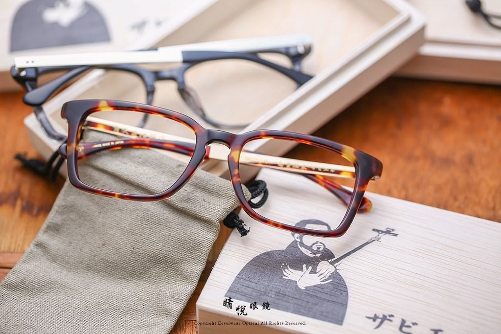 睛悦眼鏡,角矢甚治郎,手工眼鏡,日本手工眼鏡,賽璐珞,Celluloid,城之章 南蠻傳來 Xavier C13