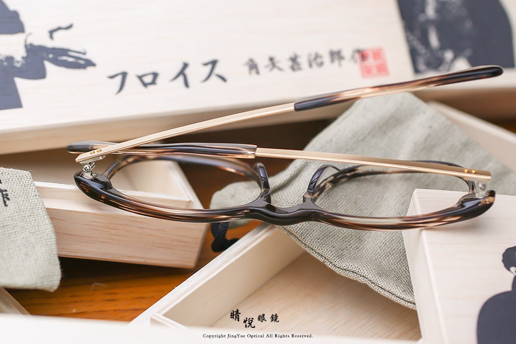 睛悦眼鏡,角矢甚治郎,手工眼鏡,日本手工眼鏡,賽璐珞,Celluloid,城之章 南蠻傳來 Frois C3 
