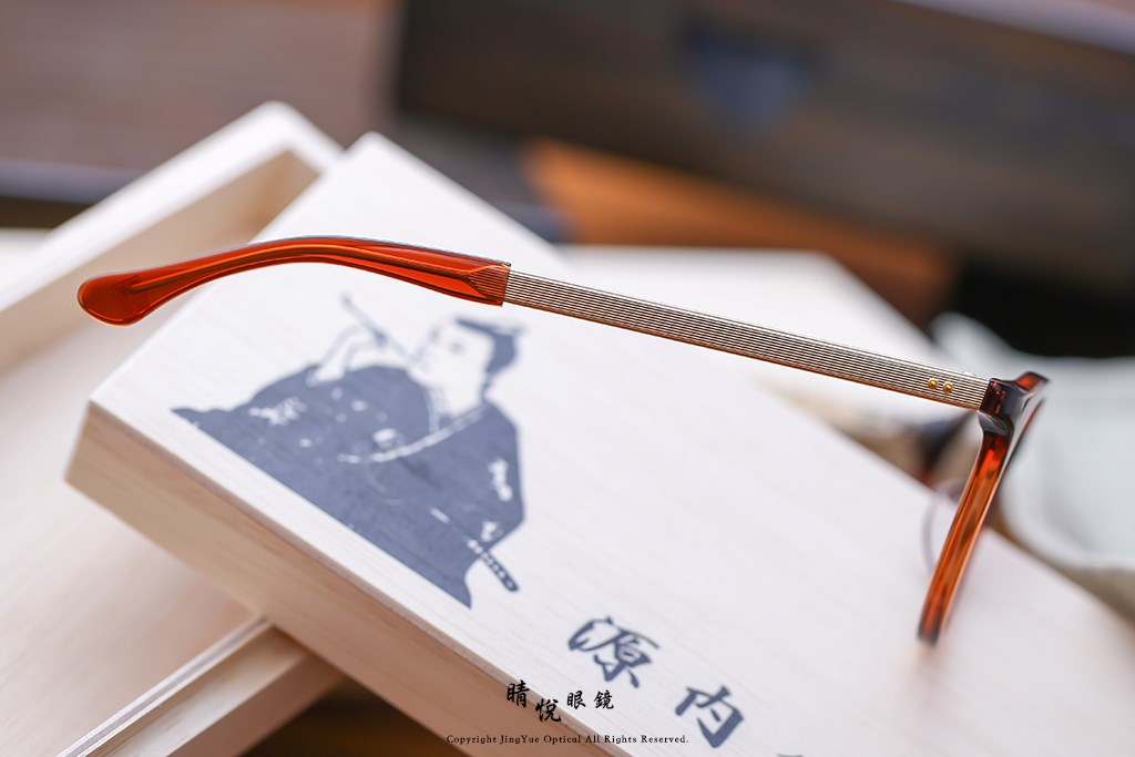 睛悦眼鏡,角矢甚治郎,手工眼鏡,日本手工眼鏡,賽璐珞,Celluloid,江戶限定 源內 C2