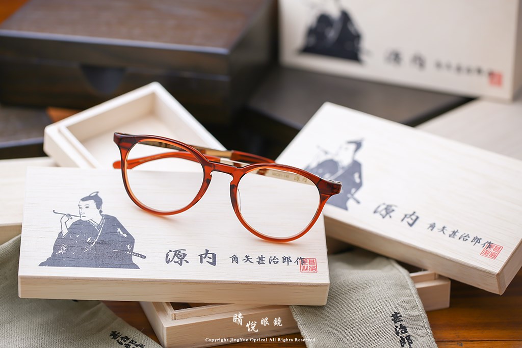 睛悦眼鏡,角矢甚治郎,手工眼鏡,日本手工眼鏡,賽璐珞,Celluloid,江戶限定 源內 C2