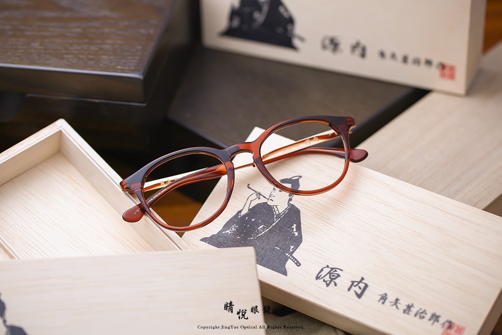 睛悦眼鏡,角矢甚治郎,手工眼鏡,日本手工眼鏡,賽璐珞,Celluloid,江戶限定 源內 C2